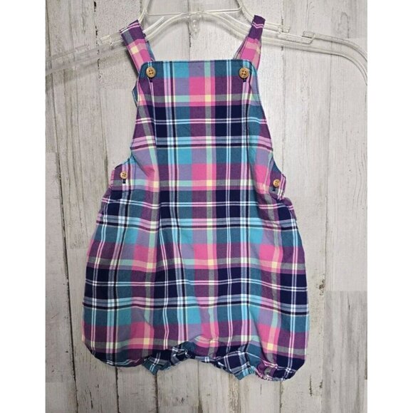 Janie & Jack 18-24 Months Girls Romper Plaid Spring Summer - Picture 1 of 8